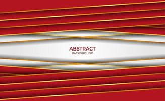 Abstract design gold and red background vector