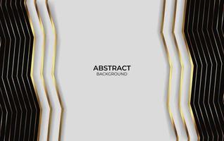 Abstract Luxury Gold And Black Design vector