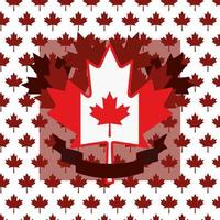 Maple leaf and canada symbol design vector