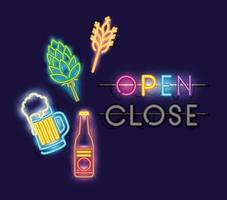 Open Bar Neon Lights