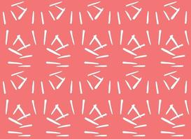Vector texture background, seamless pattern. Hand drawn, red, white colors.