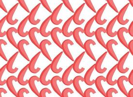 Vector texture background, seamless pattern. Hand drawn, red, white colors.