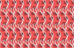 Vector texture background, seamless pattern. Hand drawn, red, white, black colors.