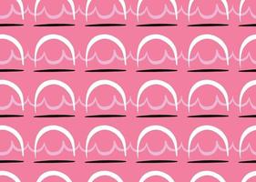 Vector texture background, seamless pattern. Hand drawn, pink, white, black colors.
