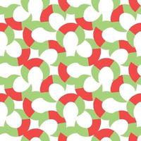 Vector seamless texture background pattern. Hand drawn, green, red, white colors.