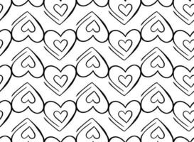 Vector texture background, seamless pattern. Hand drawn, black, white colors.