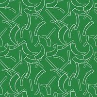 Vector seamless texture background pattern. Hand drawn, green, white colors.