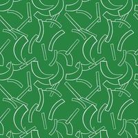 Vector seamless texture background pattern. Hand drawn, green, white colors.