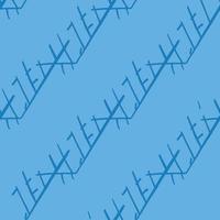 Vector seamless texture background pattern. Hand drawn, blue colors.