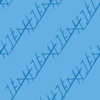 Vector seamless texture background pattern. Hand drawn, blue colors.