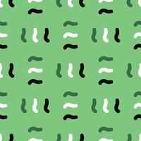 Vector seamless texture background pattern. Hand drawn, green, black, white colors.