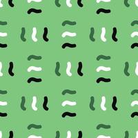 Vector seamless texture background pattern. Hand drawn, green, black, white colors.