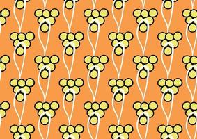 Vector texture background, seamless pattern. Hand drawn, orange, yellow, black, white colors.