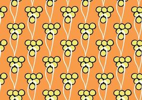 Vector texture background, seamless pattern. Hand drawn, orange, yellow, black, white colors.