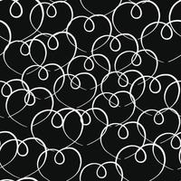 Vector seamless texture background pattern. Hand drawn, black, white colors.