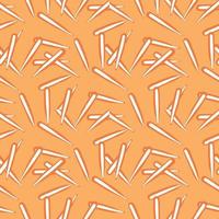 Vector seamless texture background pattern. Hand drawn, orange, white colors.