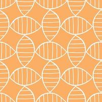 Vector seamless texture background pattern. Hand drawn, orange, white colors.