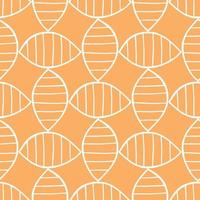 Vector seamless texture background pattern. Hand drawn, orange, white colors.