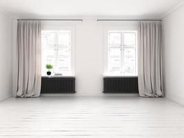 Interior empty room in 3D rendering photo