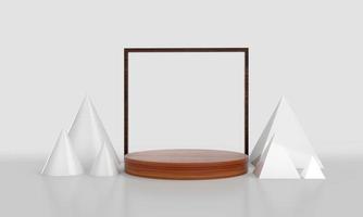 representación 3d minimalista de formas geométricas abstractas