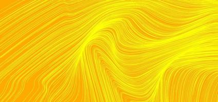 Abstract yellow wave or wavy lines texture background. vector