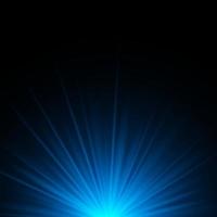 Blue rays rising on dark background with space for your text vector