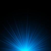 Blue rays rising on dark background with space for your text vector