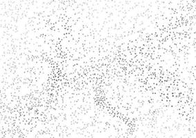 Abstract black grainy spread on white background and texture. vector