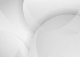 Abstract white and gray circles layer overlapping background. vector