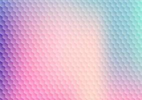 Abstract gradient vibrant color hexagon pattern background and texture. vector