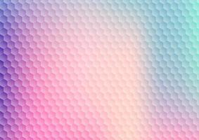 Abstract gradient vibrant color hexagon pattern background and texture. vector