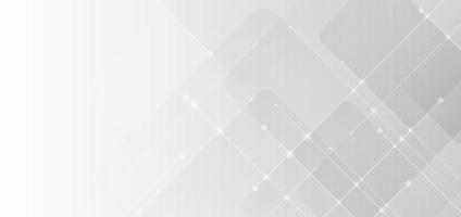 Abstract rounded square with line white and gray gradient background technology concept vector