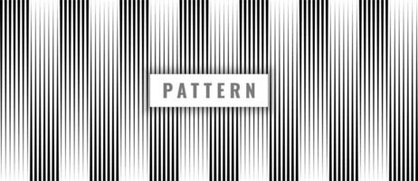 Abstract seamless pattern black vertical lines on white background and texture. vector