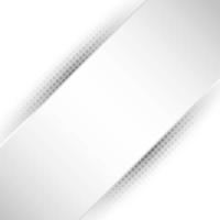 Fondo diagonal abstracto raya blanca y gris con textura de semitono de sombra vector
