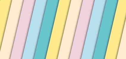 Abstract banner pastel stripes diagonal pattern background and texture. Paper style. vector