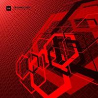 Abstract geometric overlapping hexagon shape technology digital futuristic concept vector