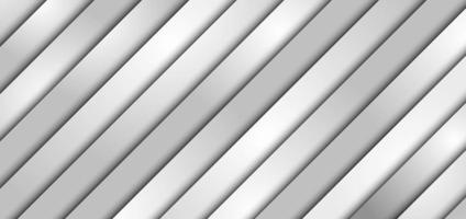 Abstract 3D white and gray diagonal stripe layer paper overlay pattern background and texture vector