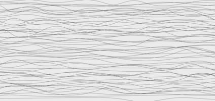 Abstract black wavy or wave lines and curves pattern on white background. vector