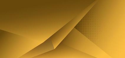 Abstract yellow polygon triangle gradient background with shadow