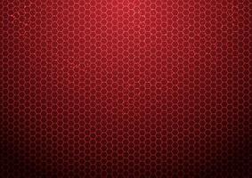 Abstract red hexagon pattern background with particles technology futuristic vector