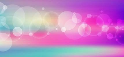 Abstract vibrant color blurred with bokeh fantasy background. vector