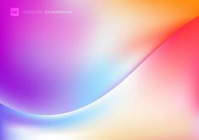 Abstract trendy fluid colorful liquid gradients wave background. vector