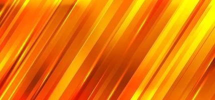 Fondo de desenfoque de movimiento de rayas diagonales degradado naranja y amarillo abstracto vector