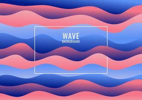 Abstract blue and pink wave pattern background and texture vector