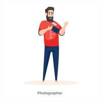 avatar de fotógrafo profesional vector