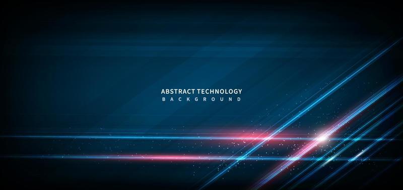 Abstract technology geometric overlapping hi speed line movement design background with copy space for text.