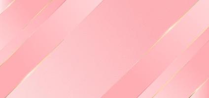 Abstract pink design geometric diagonal background with golden lines with copy space for text. vector