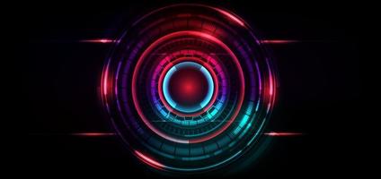 Abstract Futuristic Technology Background. HUD circle element. vector