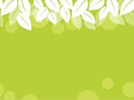 Leaf background vector illustration with text space. Horizontally repeatable.
