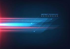 Abstract technology geometric overlapping hi speed line movement design background with copy space for text. vector